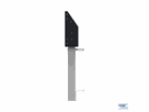SmartMetals Display-Lift - Boden-Wand, elektrisch, 120kg, weiss