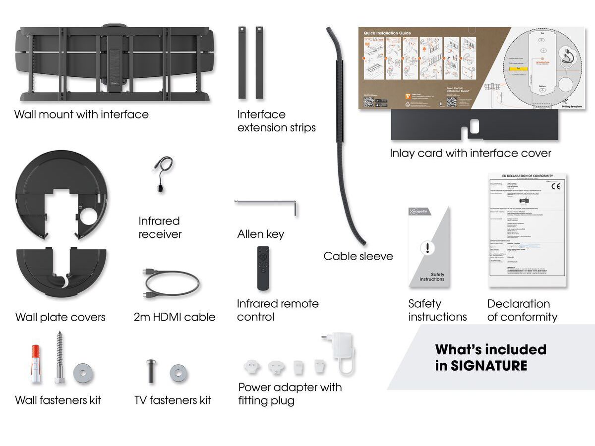 Vogel's Electric Wall Mount - SIGNATURE, turn, 40-77", 35kg