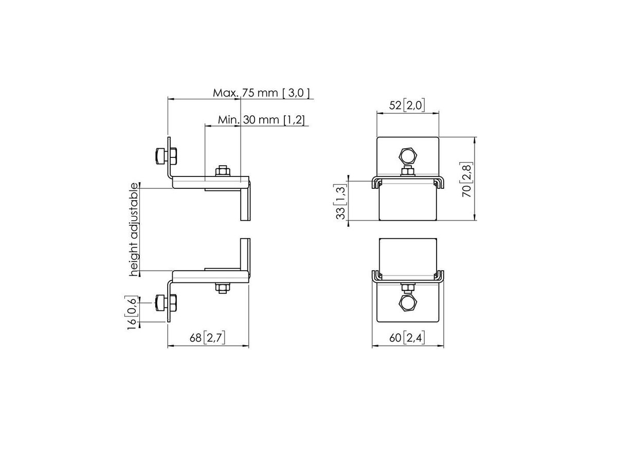 Vogel's Pro Zubehörklammer - Connect-It, modular, für PUC 24/25/27