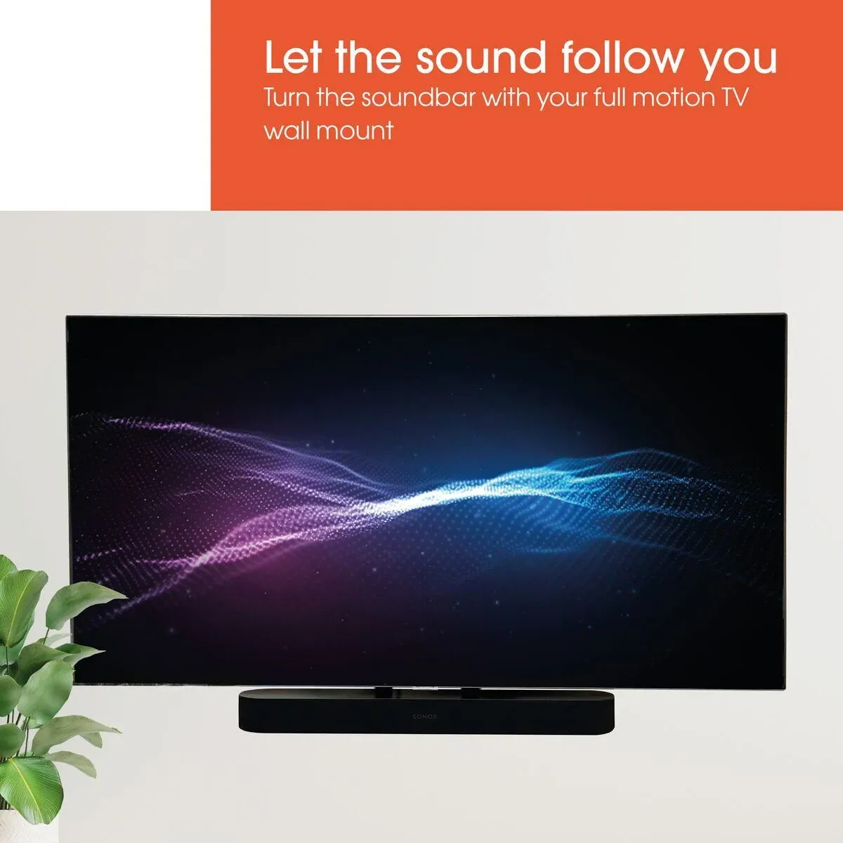 Vogel's Support de barre de son - Bose, Sonos, universel, 7kg, noir