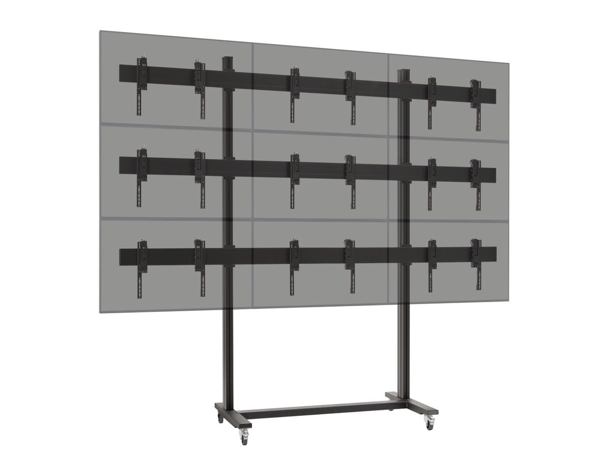Vogel's Pro Trolley Bundle - Display, 3x3, <55, 270cm, black