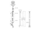 Vogel's Pro Deckenhalter Bundle - Display, <32, 220cm, 40kg, silber