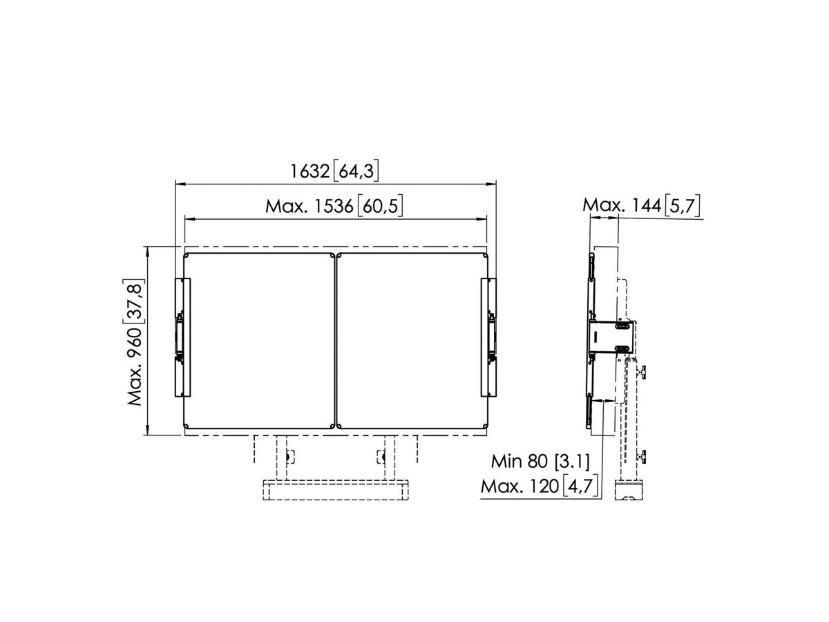 Vogel's Pro Whiteboard-Set 65" - RISE-Zubehör, zu 51xx