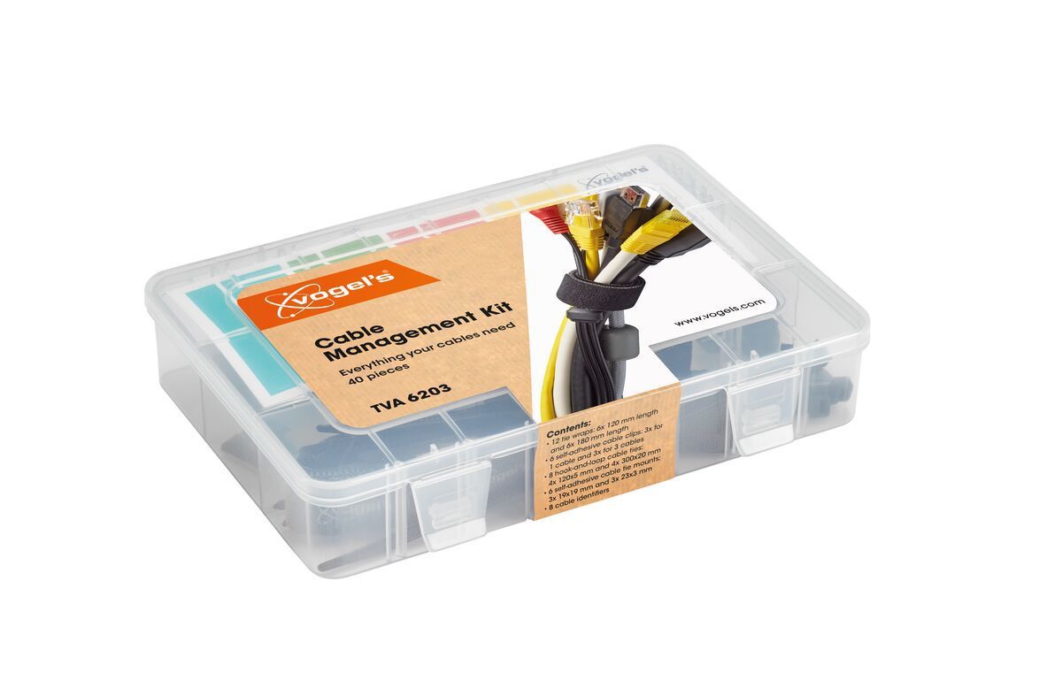 Vogel's kit de gestion des câbles - Universel, 40 pièces, assorties
