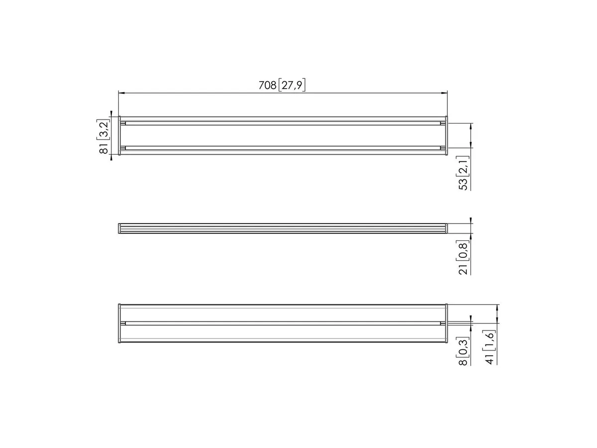 Vogel's Pro Interface Bar, 70cm - MOMO Motion and Motion Plus, black
