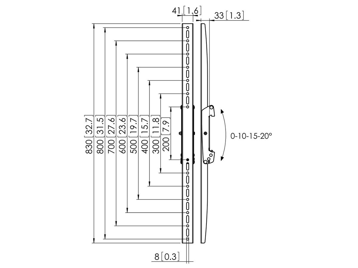 Vogel's Pro Display-Adapterstrips - Connect-It, modular, PFB34xx