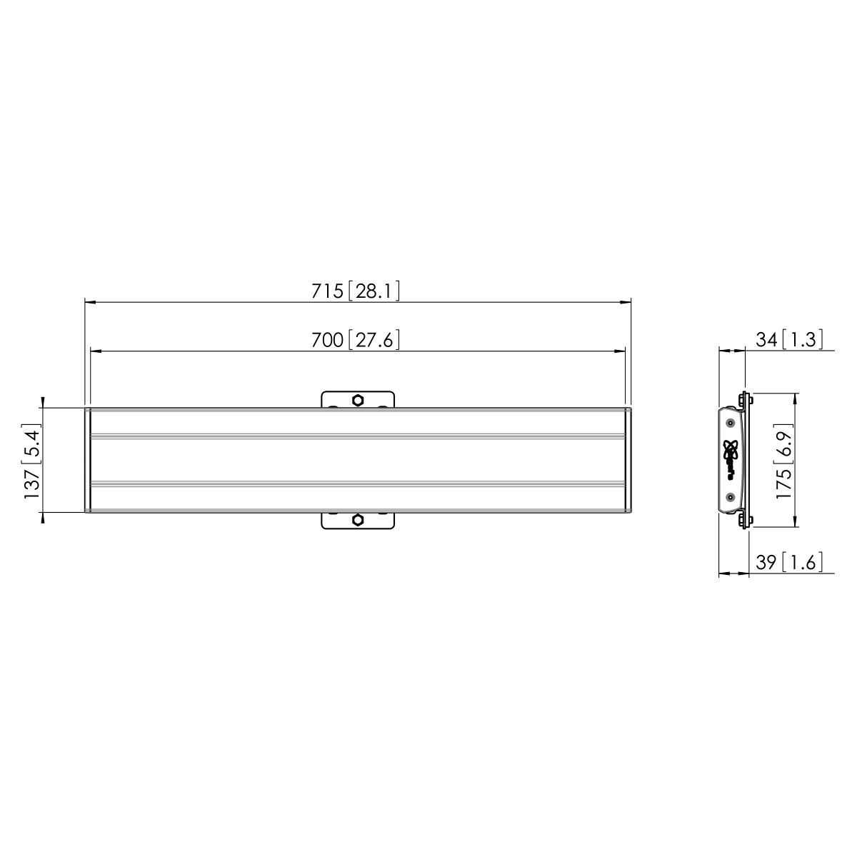 Vogel's Pro Display-Adapterbar - Connect-It, 715mm, Schwarz