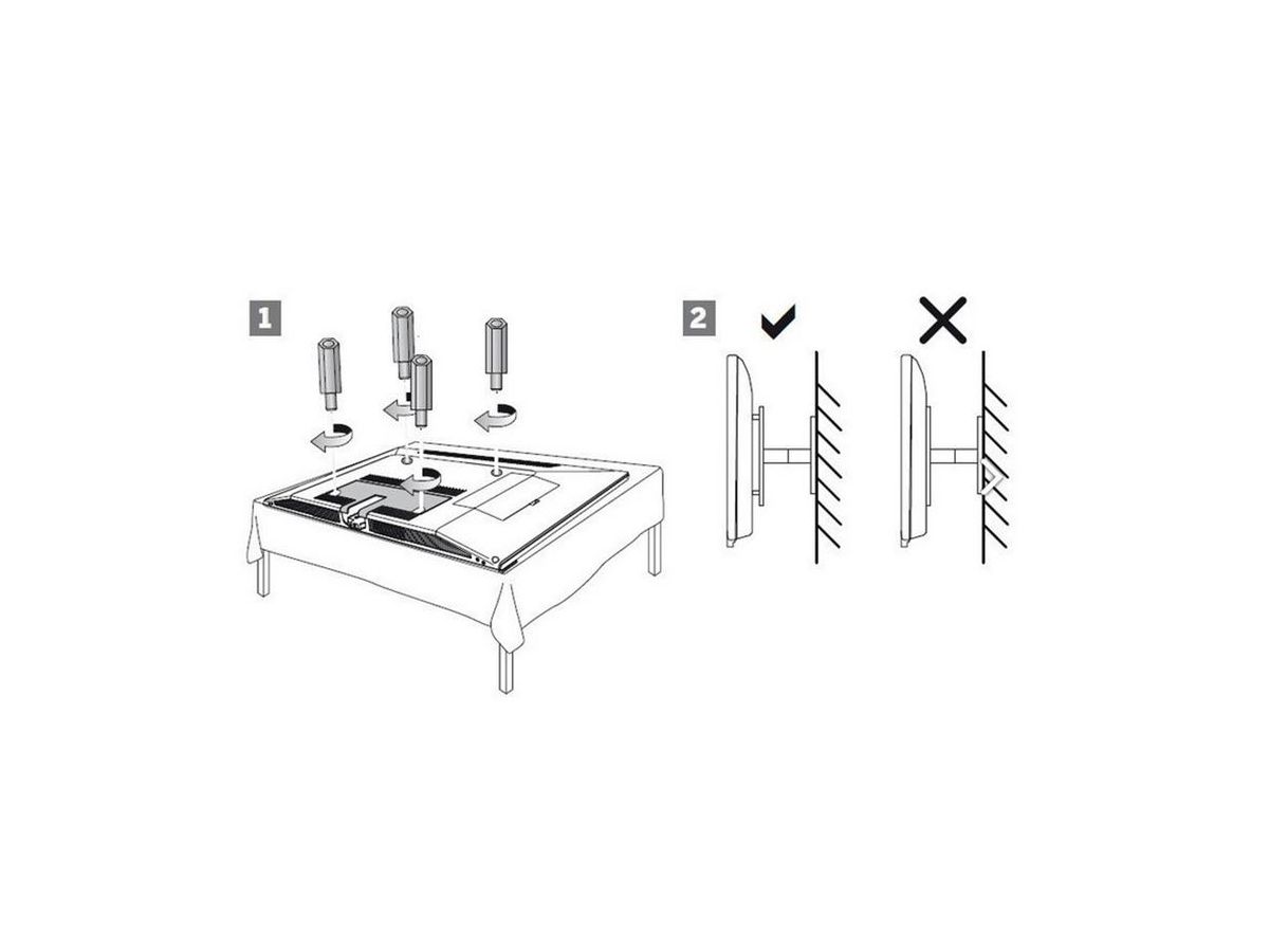 Kit VESA Distance Bolts M6X32 - Loewe TV-Zubehör