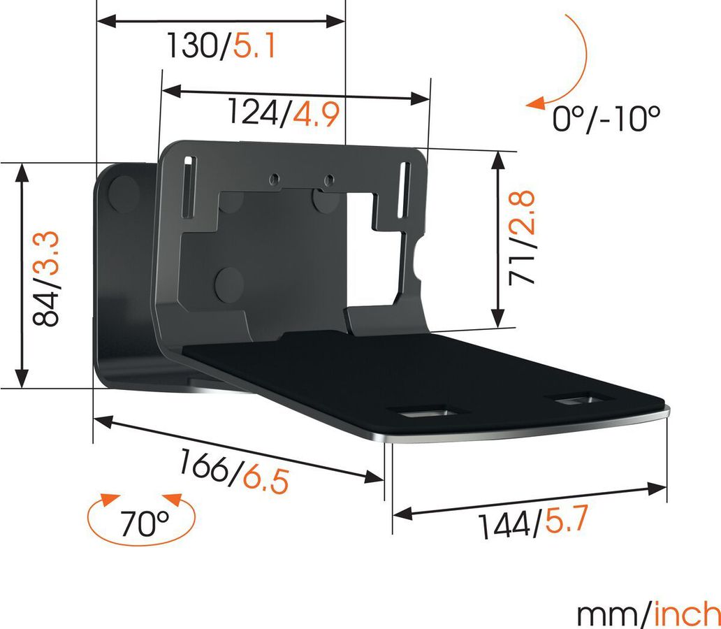 Vogel's LS wall bracket - Denon, Sonos, Universal, 7kg, white