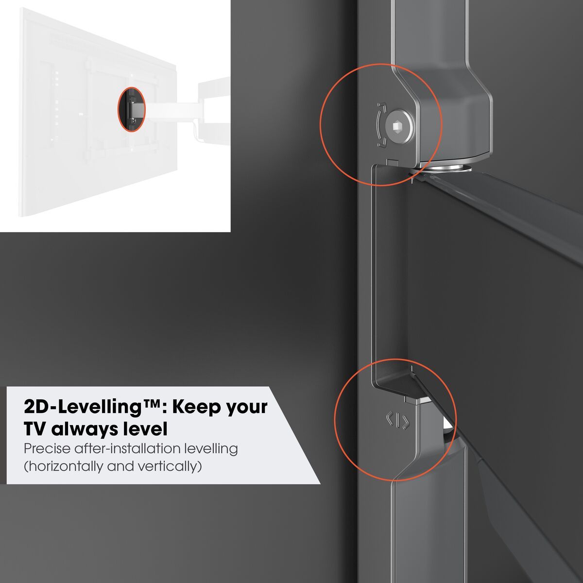 Vogel's TV wall mount - ELITE, turn, 40-77", 45kg
