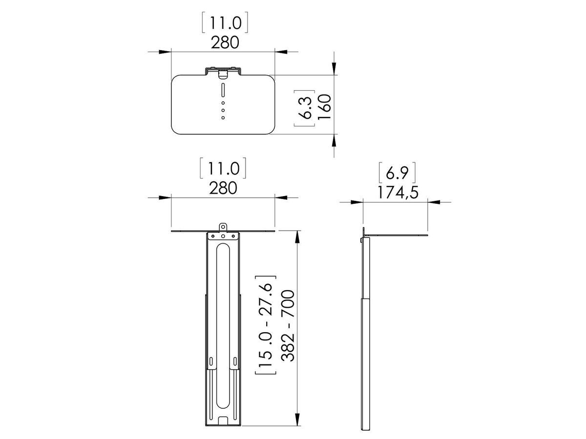 Vogel's Pro AV-Halter - Connect-It, modular, zu PFBxxxx