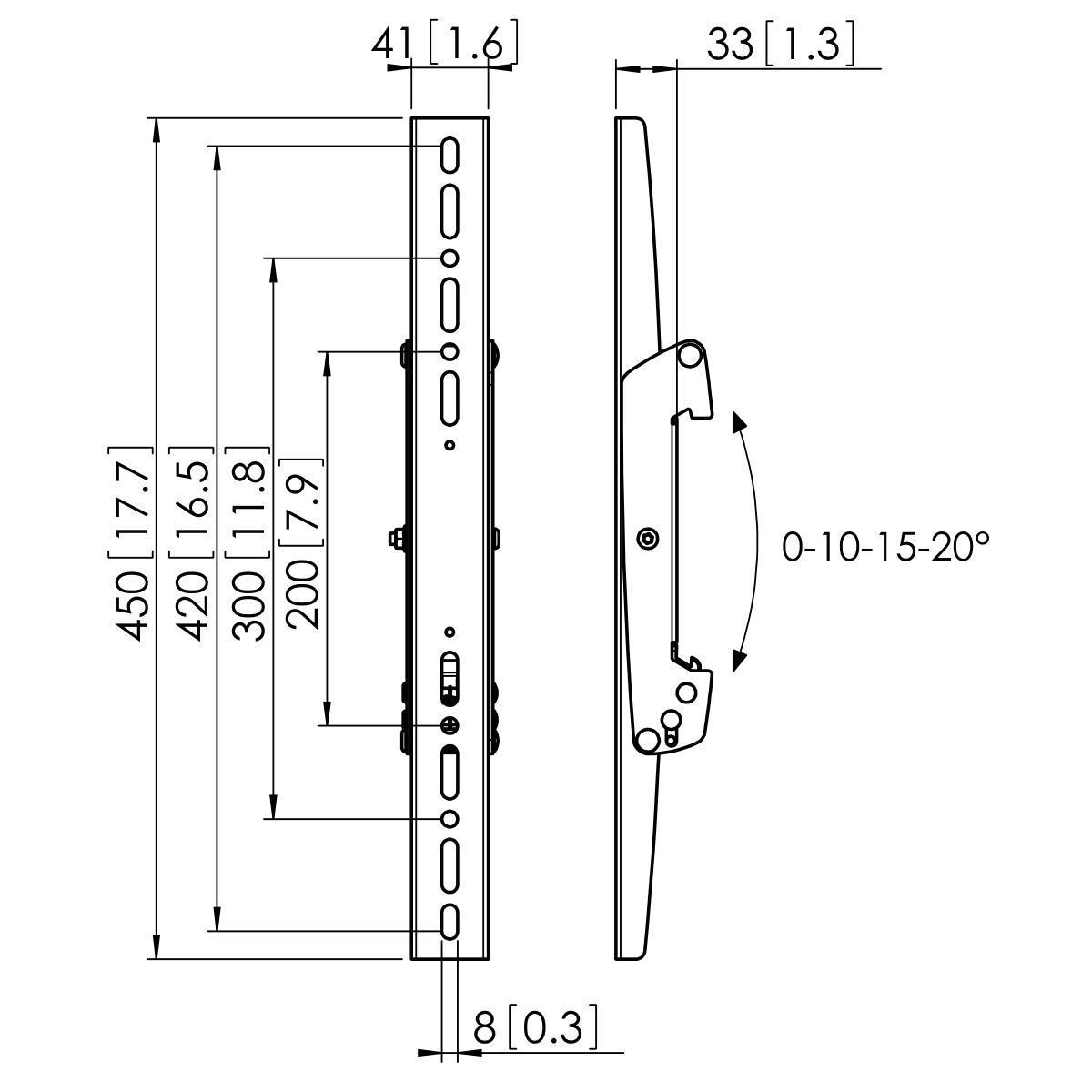 Vogel's Pro Display-Adapterstrips - Connect-It, modular, PFB34xx
