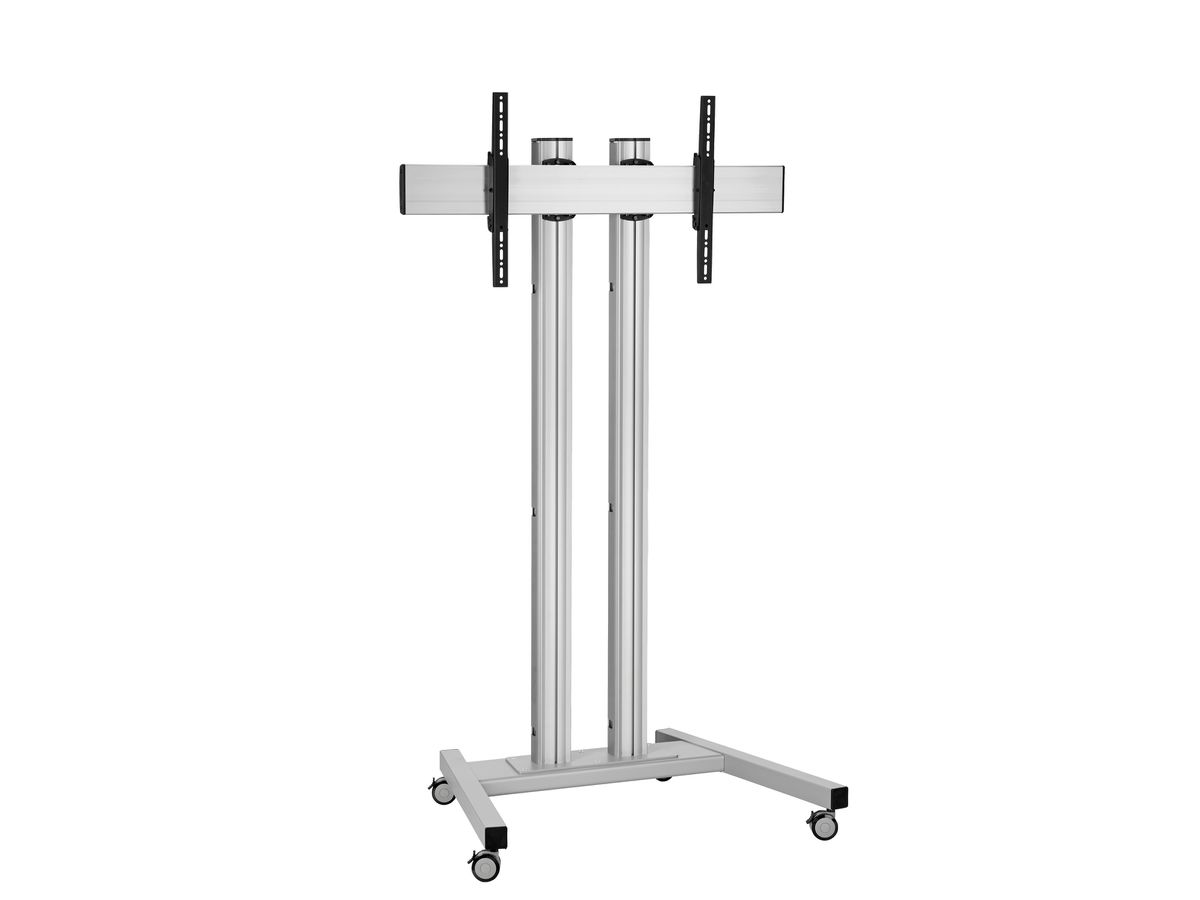 Vogel's Pro Trolley Bundle - Display, >65, 150cm, 80kg, silver