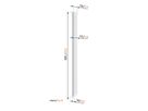 Vogel's cable column - Universal, Alu, 100cm, white