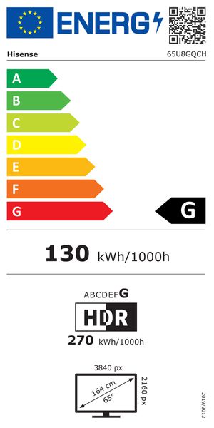 Energy label 6HI-65U8GQCH