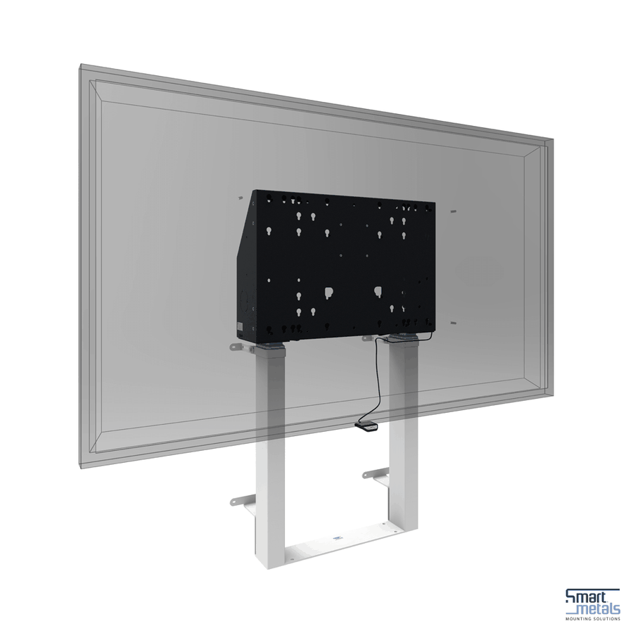 SmartMetals Display-Lift - Boden-Wand, elektrisch, 120kg, weiss