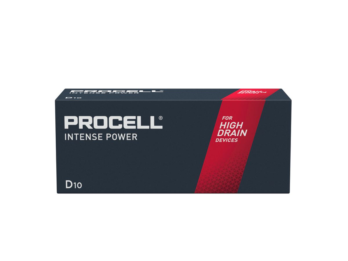 Procell Intense D (LR20) ST10 - Zn/MnO2 Alkaline 1.5V
