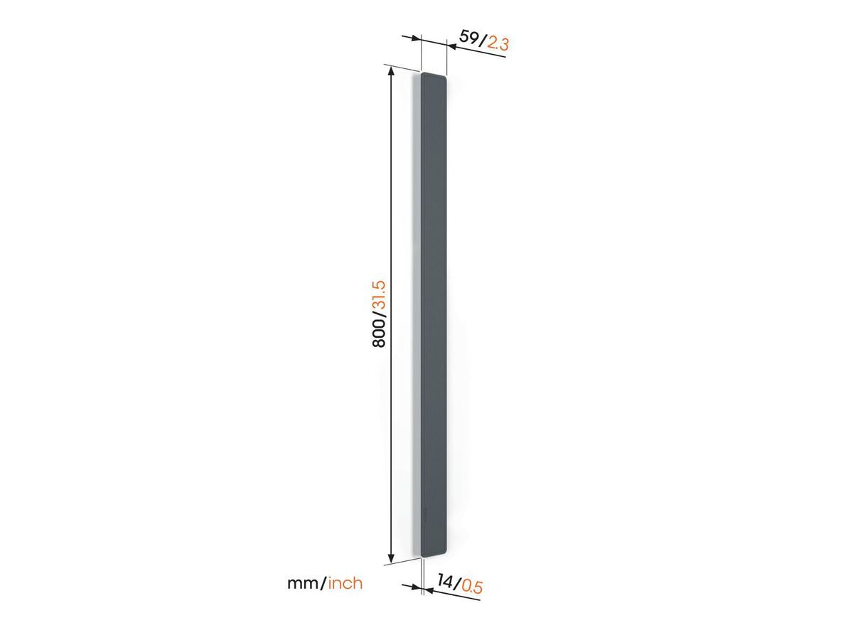 Vogel's Kabelkanal - Universal, 80cm, schwarz