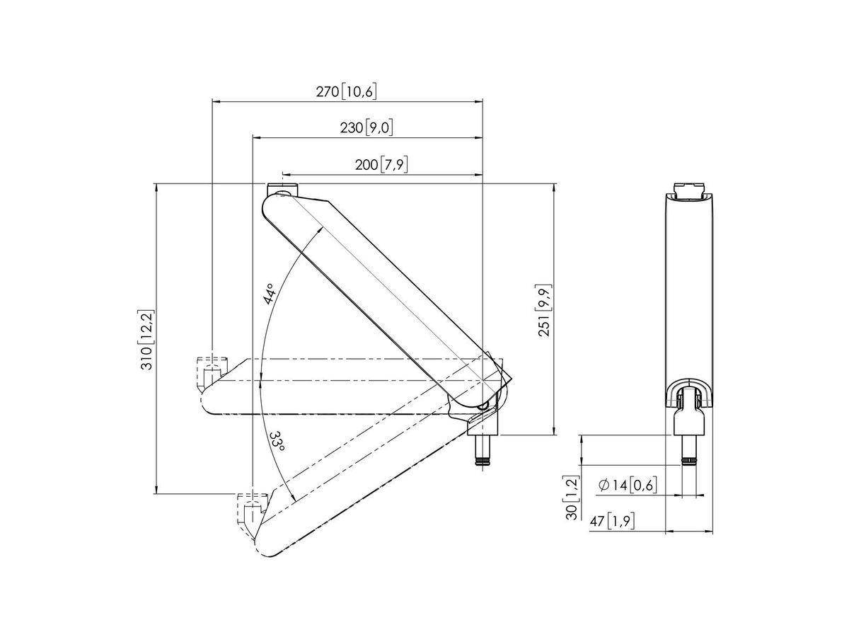 Vogel's Pro Schwenkkomponente ,dynamisch - MOMO Motion und Motion Plus, schwarz