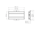 Vogel's Pro Display Adapterbar - Connect-It, 220mm, Silver