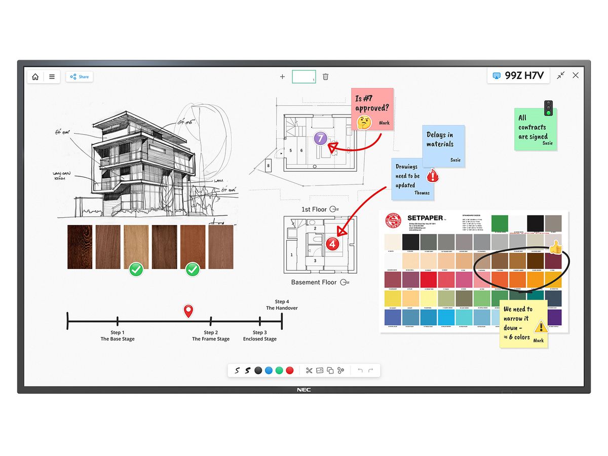 NEC 65" LCD Display - UHD, 24/7, 500cd/m2, IG-Touch