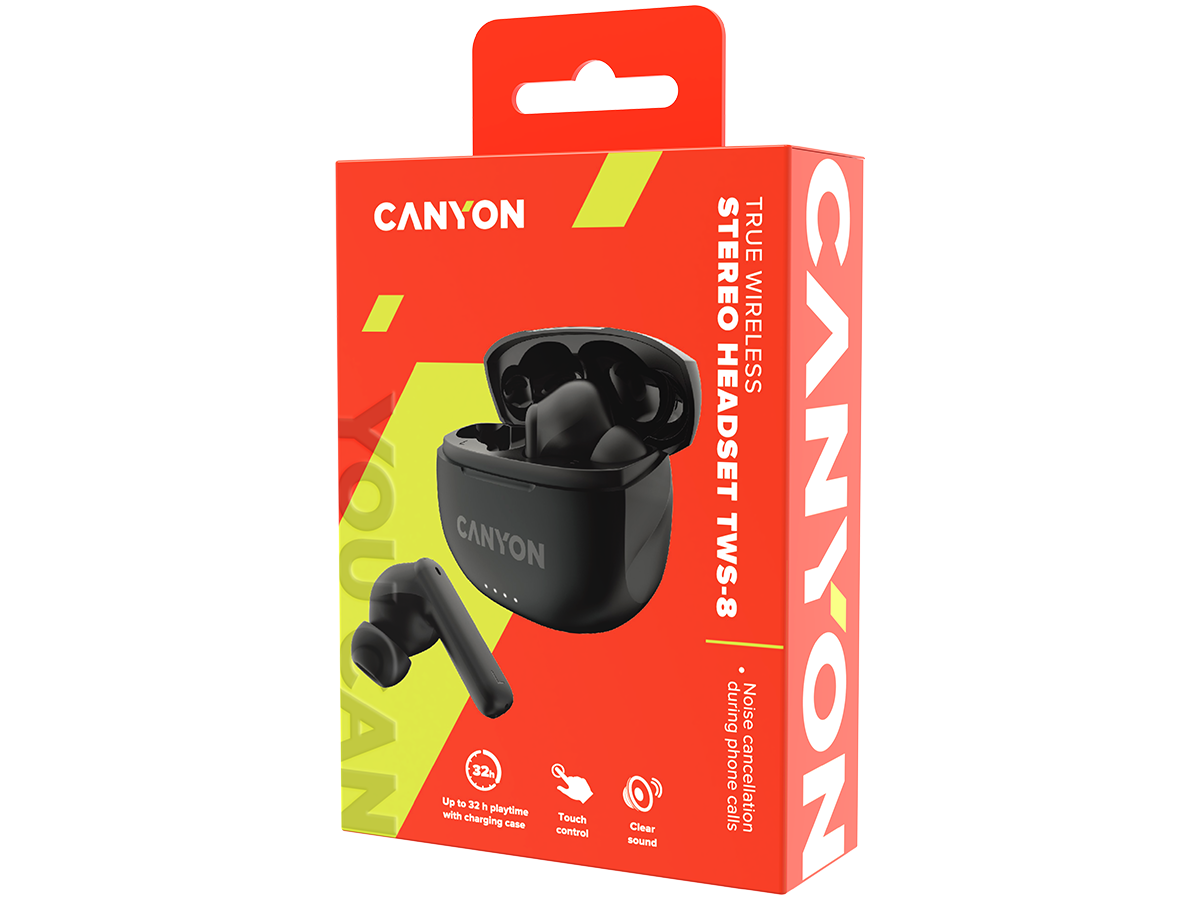 Canyon Bluetooth Headset schwarz