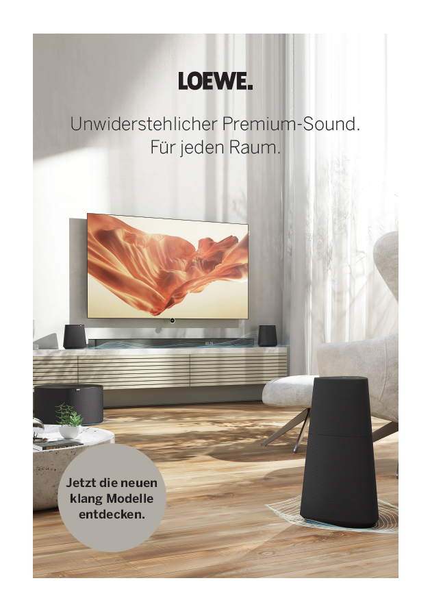 Audio Plakat A1 DE - Loewe matériel publicitaire