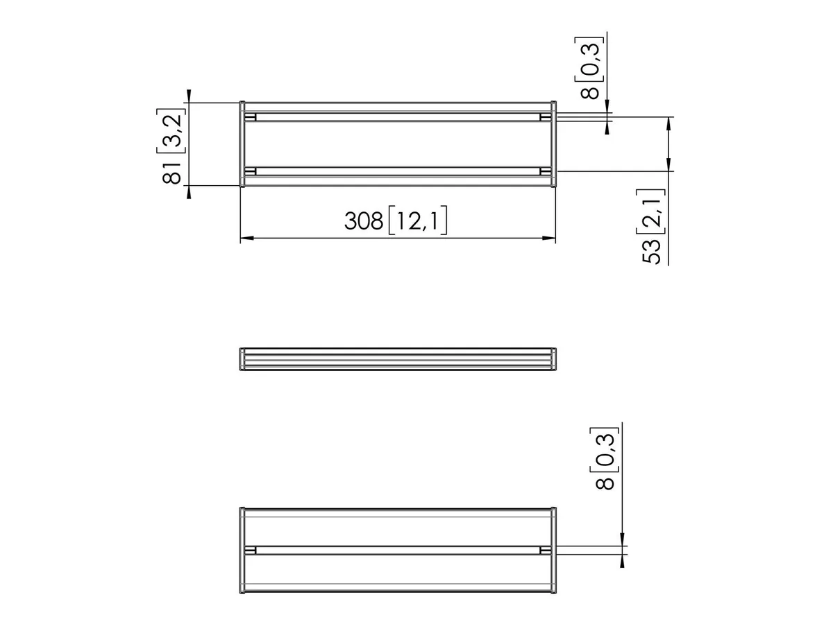 Vogel's Pro Interface-Bar, 30cm - MOMO Motion und Motion Plus, schwarz