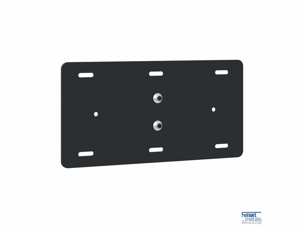 SmartMetals Plaque murale - pour 052.7200, 052.7250, noir