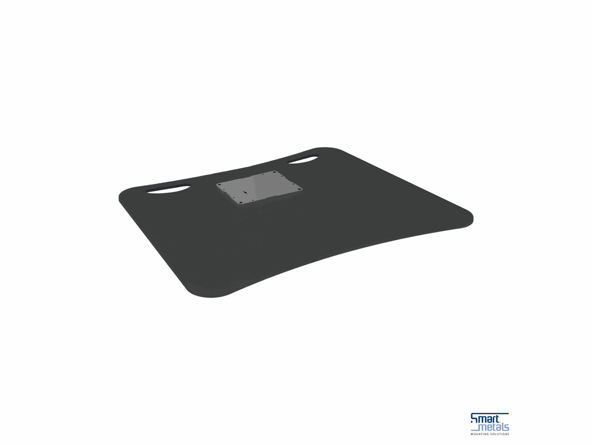 SmartMetals floor plate - for 052.7200, 052.7250, black