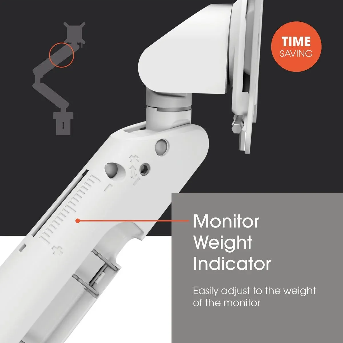 Vogel's Pro Monitorhalterung Motion, - Wand, ergonomisch, 10kg, weiss