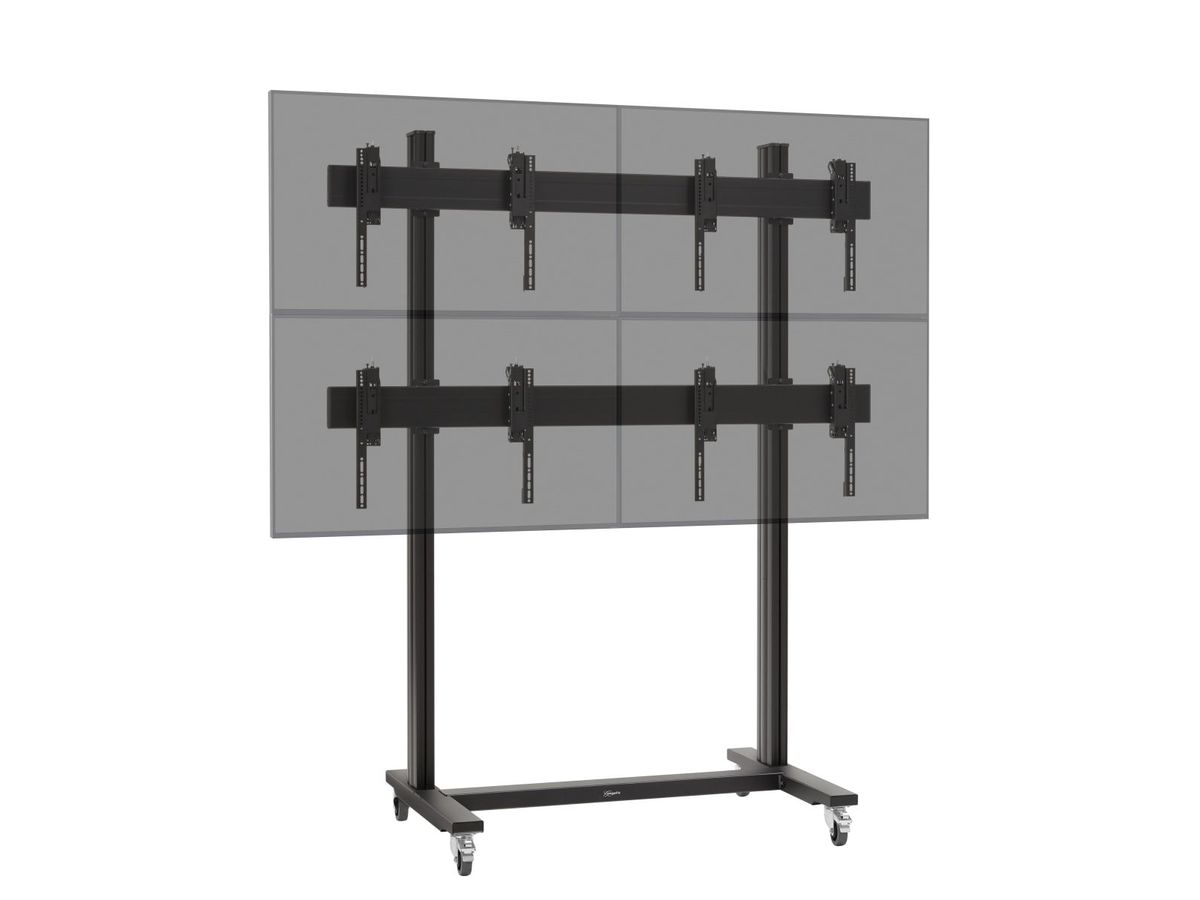 Vogel's Pro Trolley Bundle - Display, 2x2, <55, 200cm, black