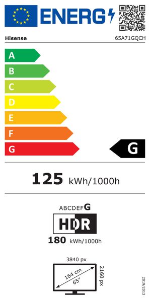 Energy label 6HI-65A71GQCH