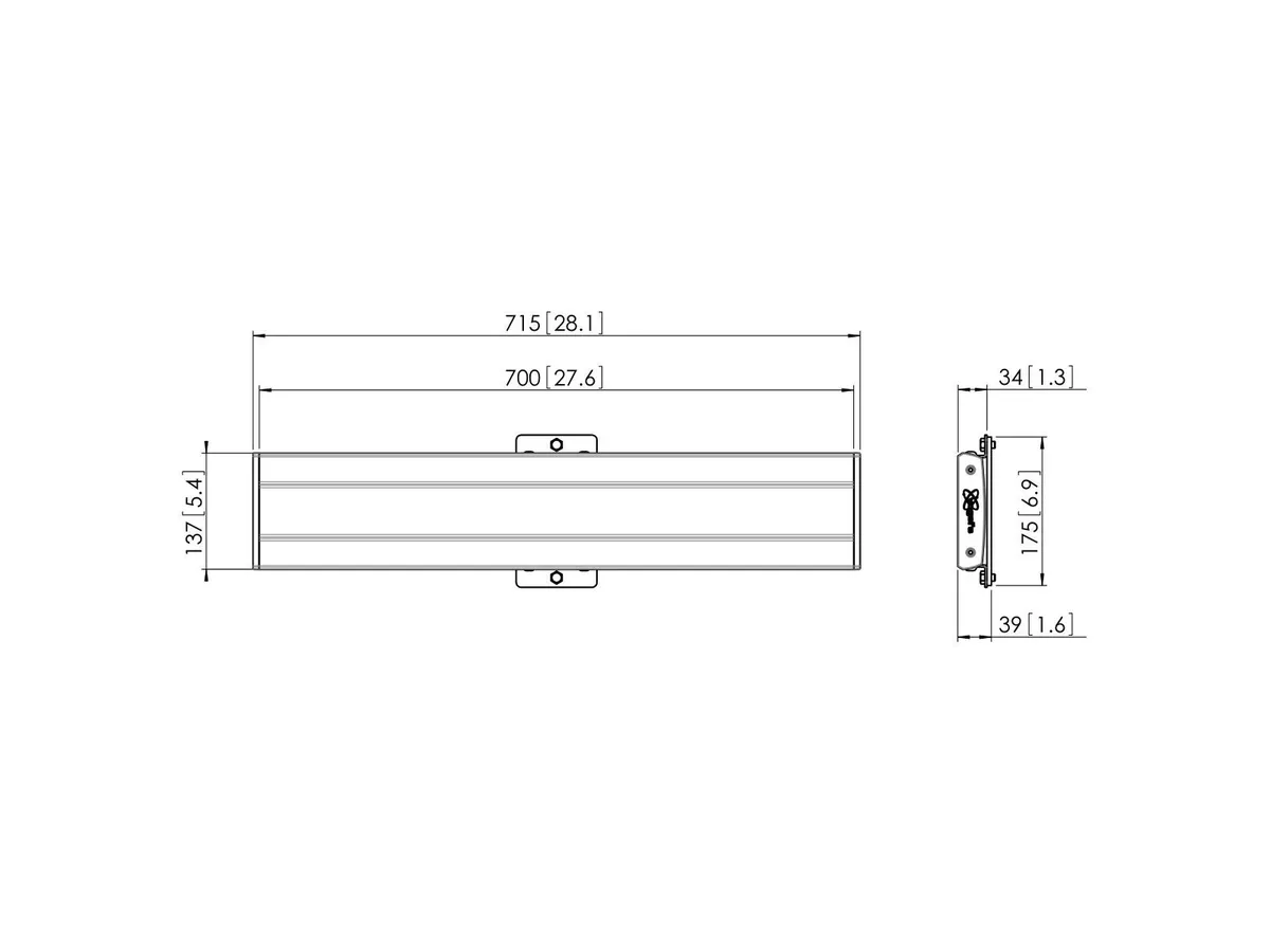 Vogel's Pro Display-Adapterbar - Connect-It, 715mm, Silber