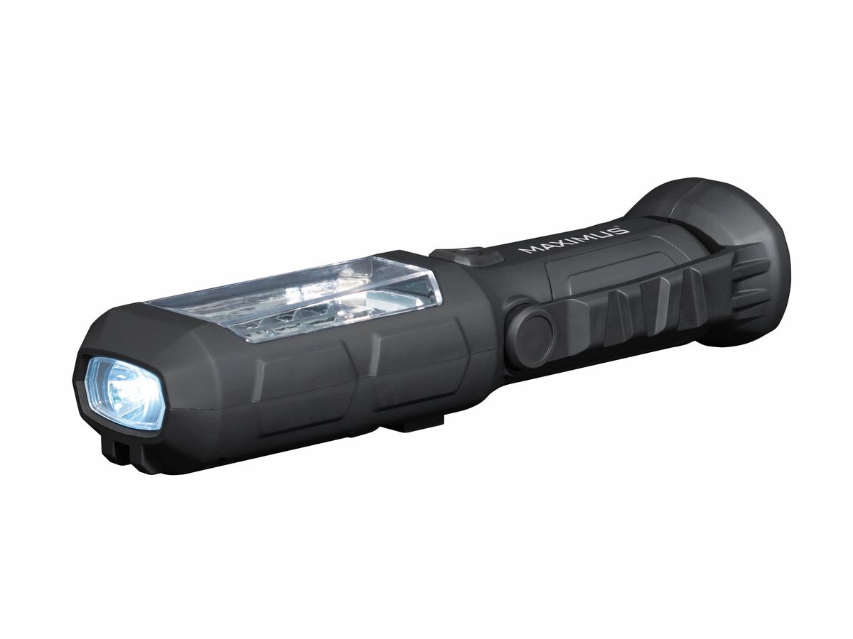 MAXIMUS LED Worklamp M-WKL-012-DU - 3W+1W 240+60lm 3xAA Powered by Duracell