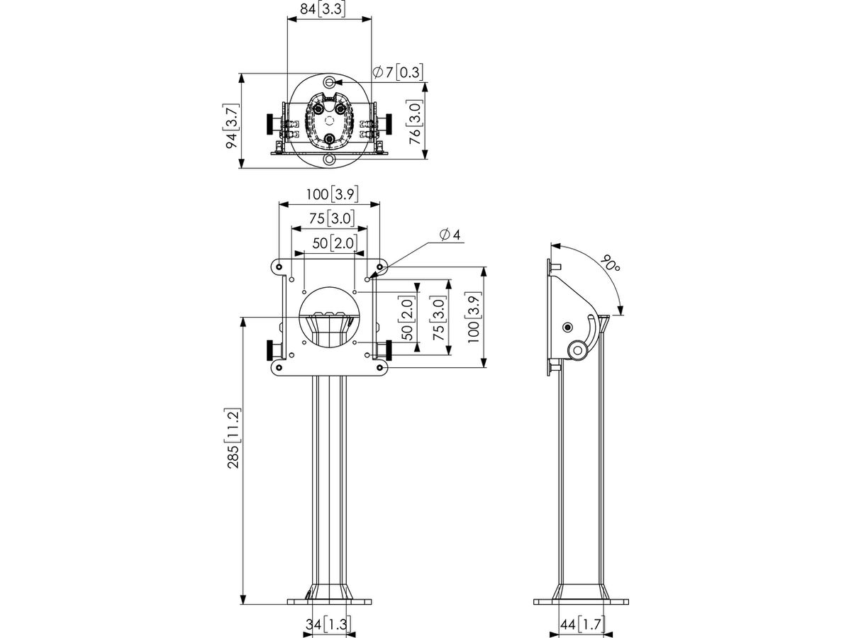 Vogel's Pro Pied de table - pour boîtier de tablette PTS, inclinable