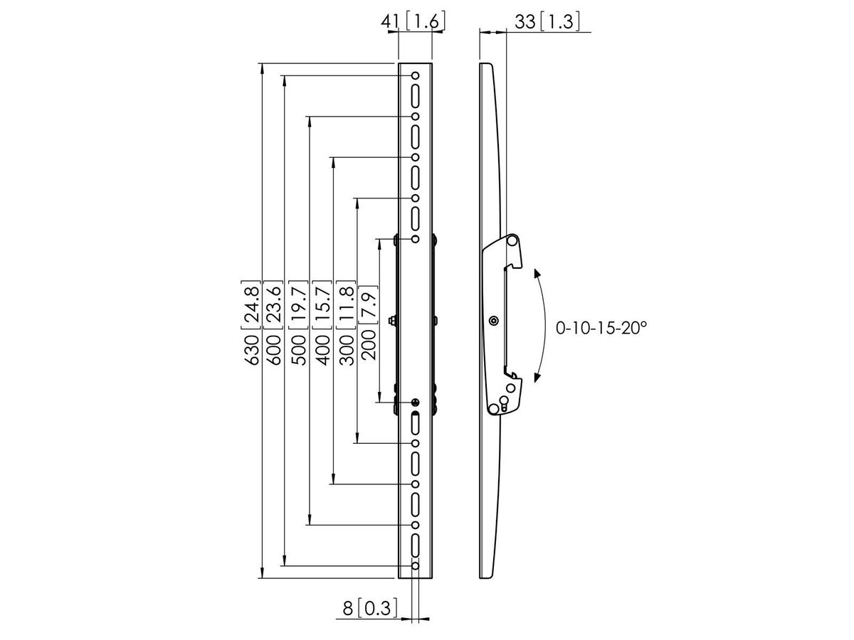 Vogel's Pro Display-Adapterstrips - Connect-It, modular, PFB34xx