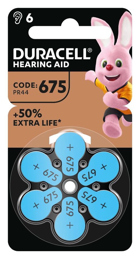 675 1.4V Zinc air EasyTab   D6