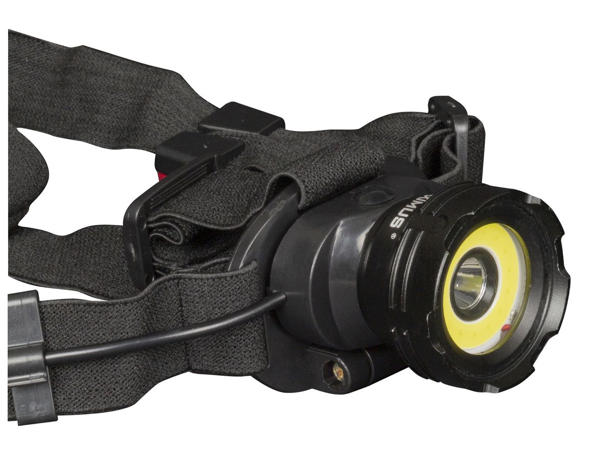 MAXIMUS LED Headlamp M-HDL-004-DU - 5W+3W 450lm 3xAAA Powered by Duracell