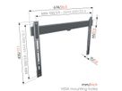 Vogel's TV wall mount - ELITE, flat, 40-100", 100kg