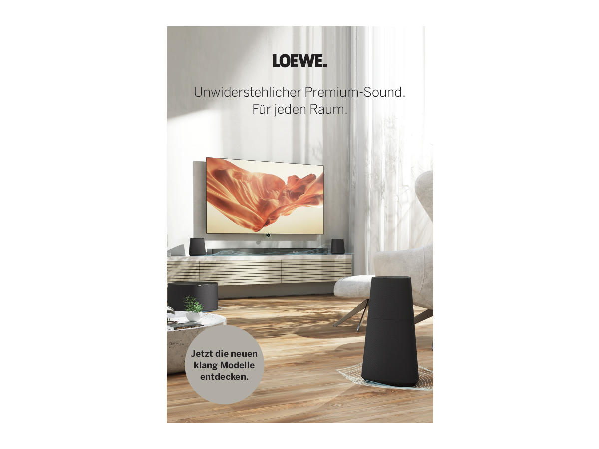 Audio Plakat A1 DE - Loewe Werbematerial