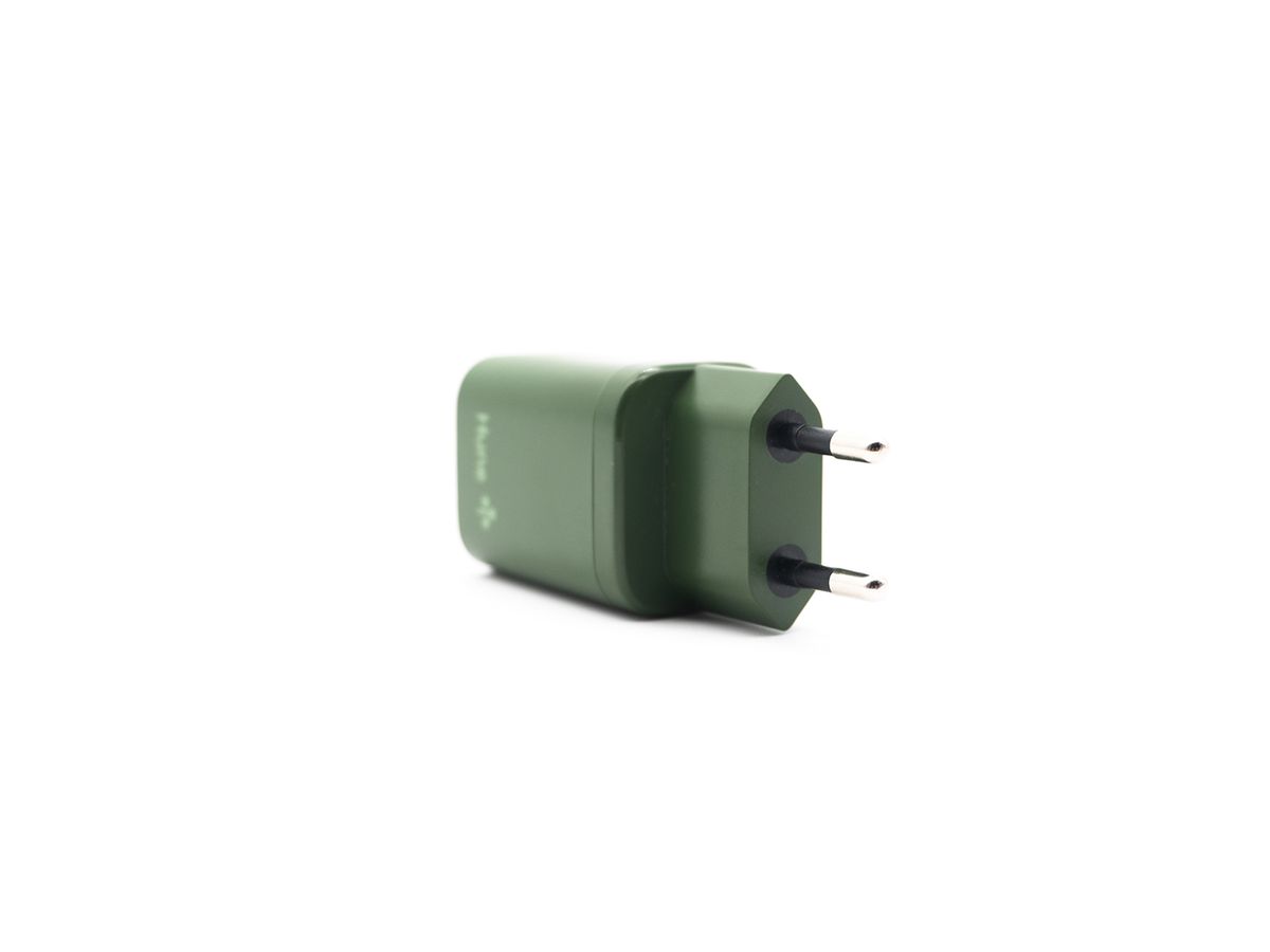HUNE Ladeadapter TypeC & USB 20W - Forest green