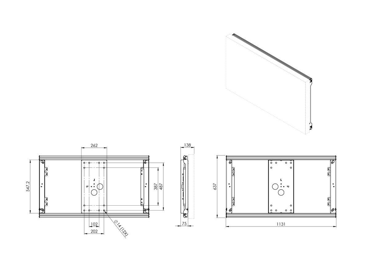 Vogel's Pro support extérieur - pour LG 49XE4F