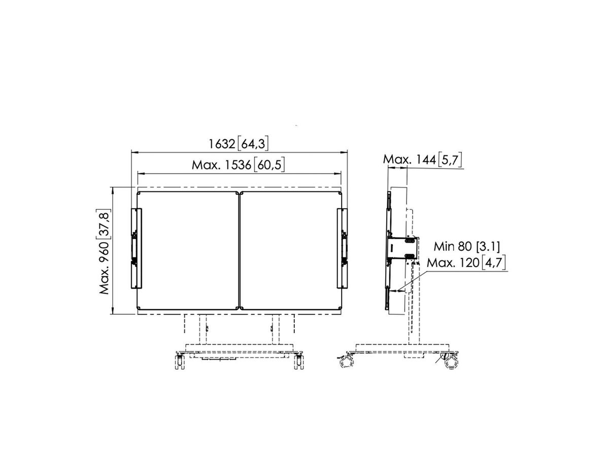 Vogel's Pro Whiteboard Set 65" - RISE accessories, for 52xx, 53xx