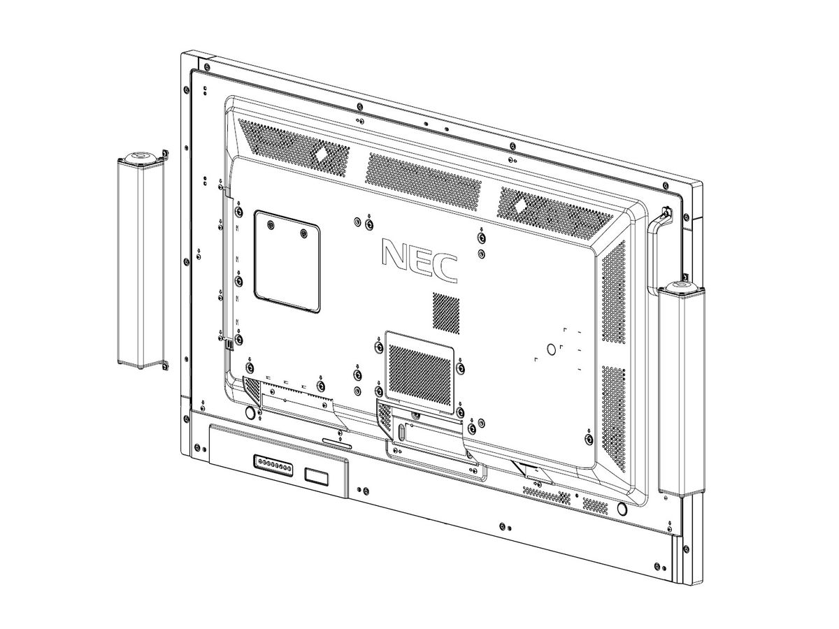 NEC Lautsprecher - 20 Watt, hinten montiert