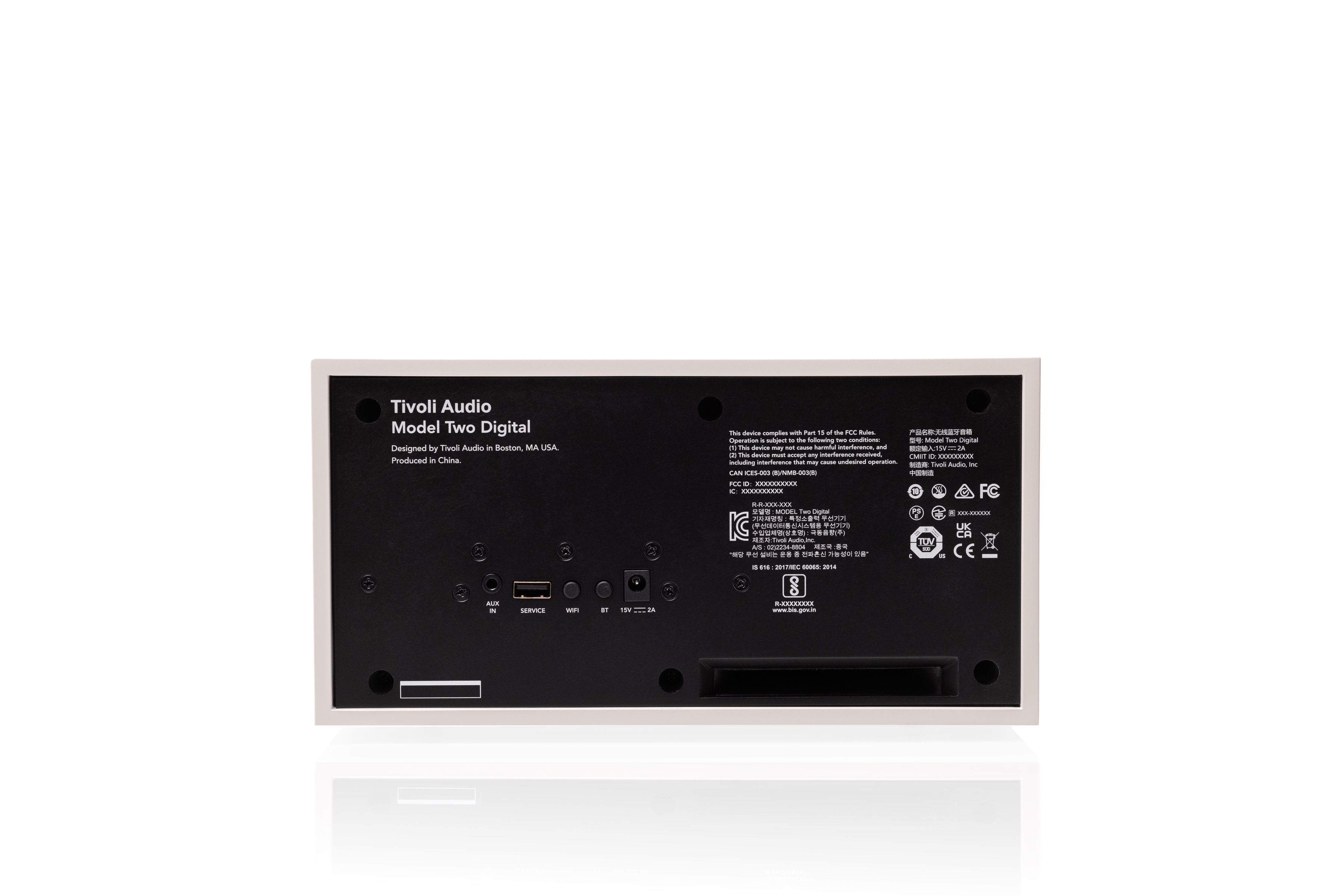 Tivoli Model Two Digital blanc/argent