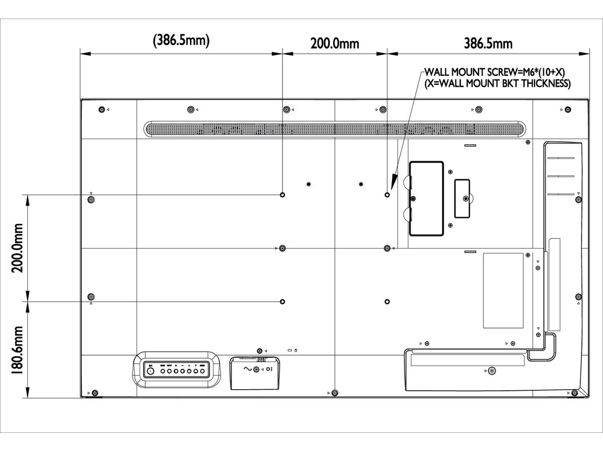 Hisense 43" LCD Display - UHD, 18/7, 500cd/m2