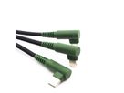 HUNE Ladekabel 90° 3in1 1.2m - Forest green